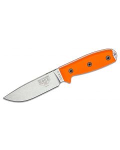 ESEE Knives ESEE-4P35VOR S35VN Plain Edge Blade, Orange G10 Handles, Black Sheath