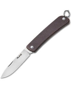 RUIKE Knives Criterion Collection S11 Keyring Knife, Brown G10 Handles