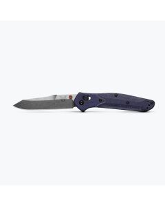 Benchmade 940-04 Osborne, M390 Reverse Tanto Blade, Denim Micarta Handle