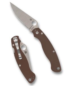 Spyderco Military 2, Brown G-10, CPM 15V Sprint Run ~ C36GPBN15V2