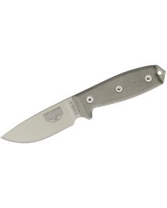 ESEE Knives ESEE-3P-DT Desert Tan Plain Edge Blade, OD Green Sheath