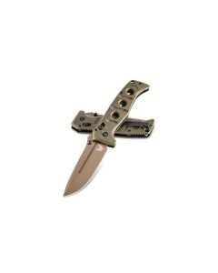 Benchmade 275FE-2 ADAMAS, CruWear Flat Earth Blade, Olive Drab G10 Scales