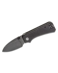 Civivi Baby Banter Nitro-V Stonewashed Black Blade, Black G10 Handles