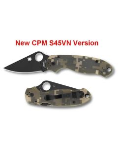 Spyderco Para 3 G10 Camo with S45VN Black Blade ~ C223GPCMOBK