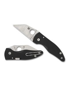Spyderco MicroJimbo Black G-10 Scales, Satin Blade ~ C264GP