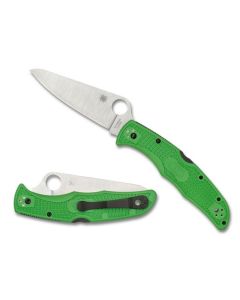 Spyderco Pacific Salt Green FRN LC200N Plain edge ~ C91FPGR2 