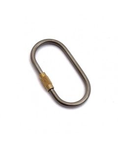 Flytanium Titanium Oval Keyring with Screw Closure ~ FLY-641