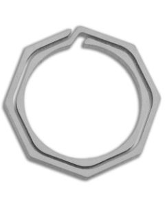 Flytanium Titanium Octagonal keychain ~ FLY-820