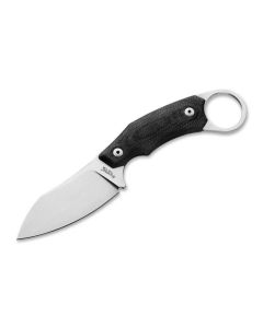 LionSteel H1, M390 Blade steel, G10 Black Handles, Leather Sheath ~ GBK