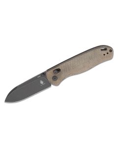 Kizer Drop Bear Clutch Lock Green Micarta Scales Black Blade ~ V3619C4