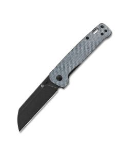 QSP Penguin, Denim Micarta Scales, D2 Sheepsfoot Black Blade Blade ~ QS130-B2