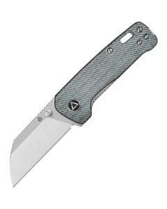 QSP Penguin Mini, Demin Micarta Scales, Sanvik 14C28N Sheepsfoot Blade ~ QS130XSB