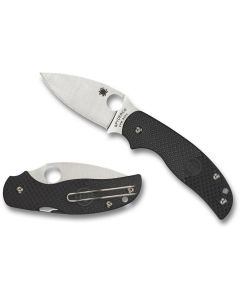  Spyderco Sage 5 Lightweight, S30V Satin Plain Blade, Black FRN Handles ~ C123PBK