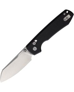 Vosteed Raccoon Crossbar Lock, 14C28N Steel Cleaver Blade, Black Micarta Handle - RCCB32VTM3